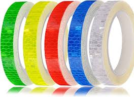 Reflecterende Tape Set - 5 Rollen Zelfklevend 10mm x 8m