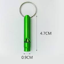 21x Aluminium Noodfluitje - Extra Luide Sleutelhanger voor Outdoor Avonturen