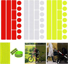 Reflecterende Fietsstickers - Rood en Geel