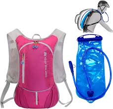 Roze Outdoor Hydratatie Rugzak met 2L Waterzak