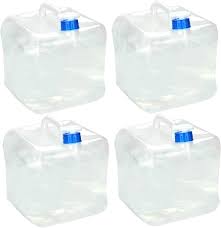 Opvouwbare Waterjerrycan 10L - Set van 4