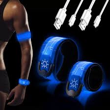 DazSpirit Set van 2 Oplaadbare LED-Reflecterende Armbanden