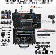 Lekufee Waterdichte Draagtas voor Insta360 X4