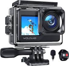 WOLFANG GA120 4K Actiecamera - 20MP en 40M Waterdicht