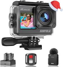 Surfola SF530 Actiecamera 4K 60fps - Waterproof tot 39