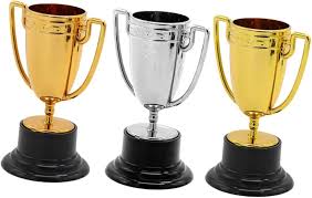 12 Stuks Kleine Gouden Trofee Cups - BESPORTBLE