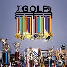 SUPERDANT Golf Medaille Display Houder - Zwart Stalen Rek voor 60+ Medailles