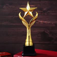 Amosfun Gouden Ster Trofee - Decoratieve Award voor Feesten